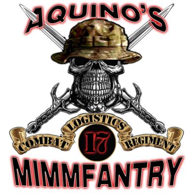 Aquinos 17 Mimmfantry Combat Logistics Regiment Army Veteran 3-18 Inch Custom Decal Sticker