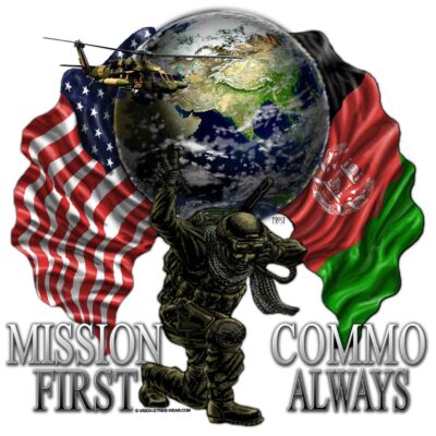 Task Force Atlas 5-6 Comm Army Veteran 3-18 Inch Custom Decal Sticker