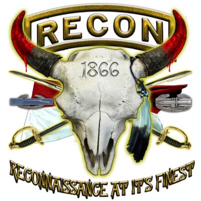 Buffalo Soldiers 1866 Reconnaissance At Its Finest Army Veteran 3-18 Inch Custom Decal Sticker