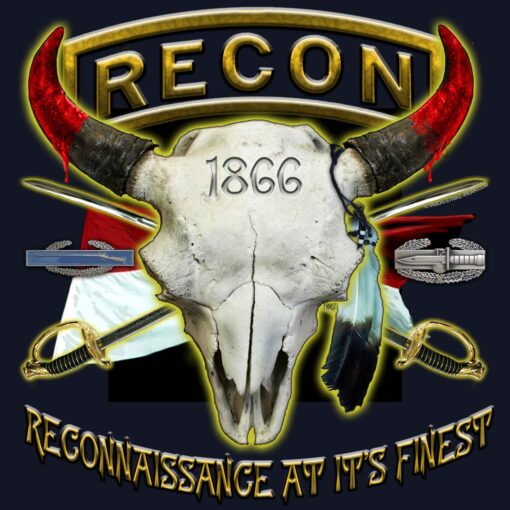 Buffalo Soldiers 1866 Reconnaissance At Its Finest Army Veteran 3-18 Inch Custom Decal Sticker