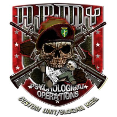 Airborne Psychological Operations Voodoo Doll Army Veteran 3-18 Inch Custom Decal Sticker