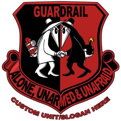 224th MI Bn Guardrail Alone Unarmed Unafraid Army Veteran 3-18 Inch Custom Decal Sticker