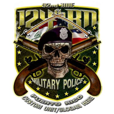 92nd BDE 124th BN Military Police Puerto Rico Army Veteran 3-18 Inch Custom Decal Sticker
