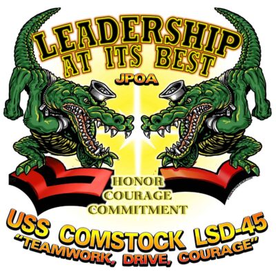 USS Comstock JPOA Leadership At Its Best Honor Courage Commitment Navy Military Veteran 3-18 Inch Custom Decal Sticker