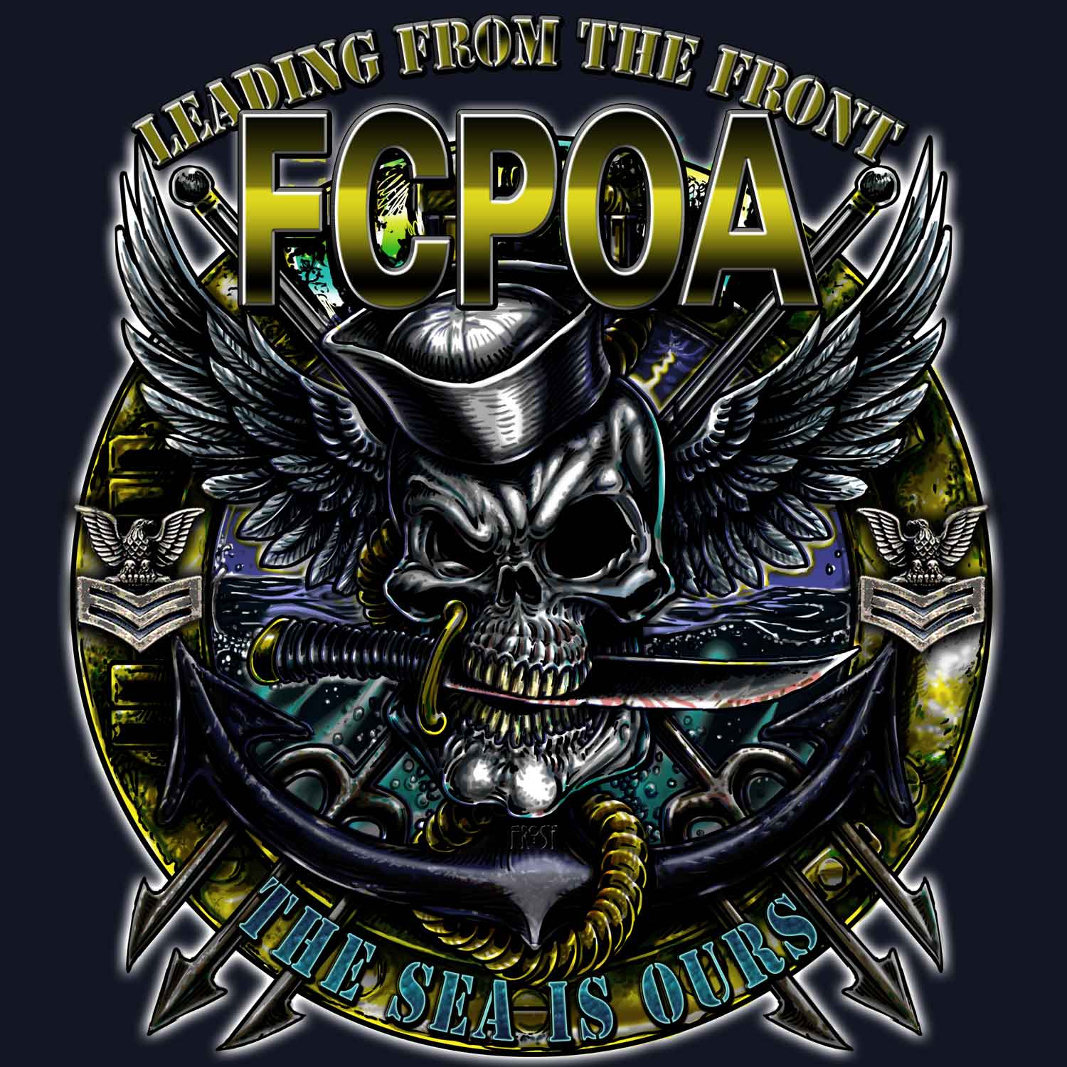 OPTEVFOR-Commander-Operations-Test-and-Evaluations-Force Navy Military Veteran 3-18 Inch Custom Decal Sticker