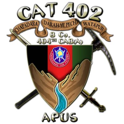 B Company 404th Civil Affair Battalion (A) Chapadara Darah-Ye Pech Watapur Army Veteran 3-18 Inch Custom Decal Sticker