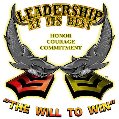 USS Port Royal FCPOA Leadership At Its Best Honor Courage Commitment Navy Military Veteran 3-18 Inch Custom Decal Sticker