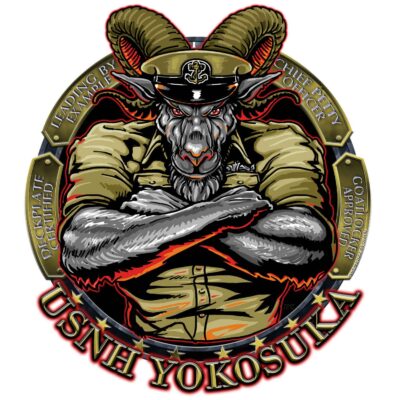 USNH Yokosuka Chiefs Navy Military Veteran 3-18 Inch Custom Decal Sticker