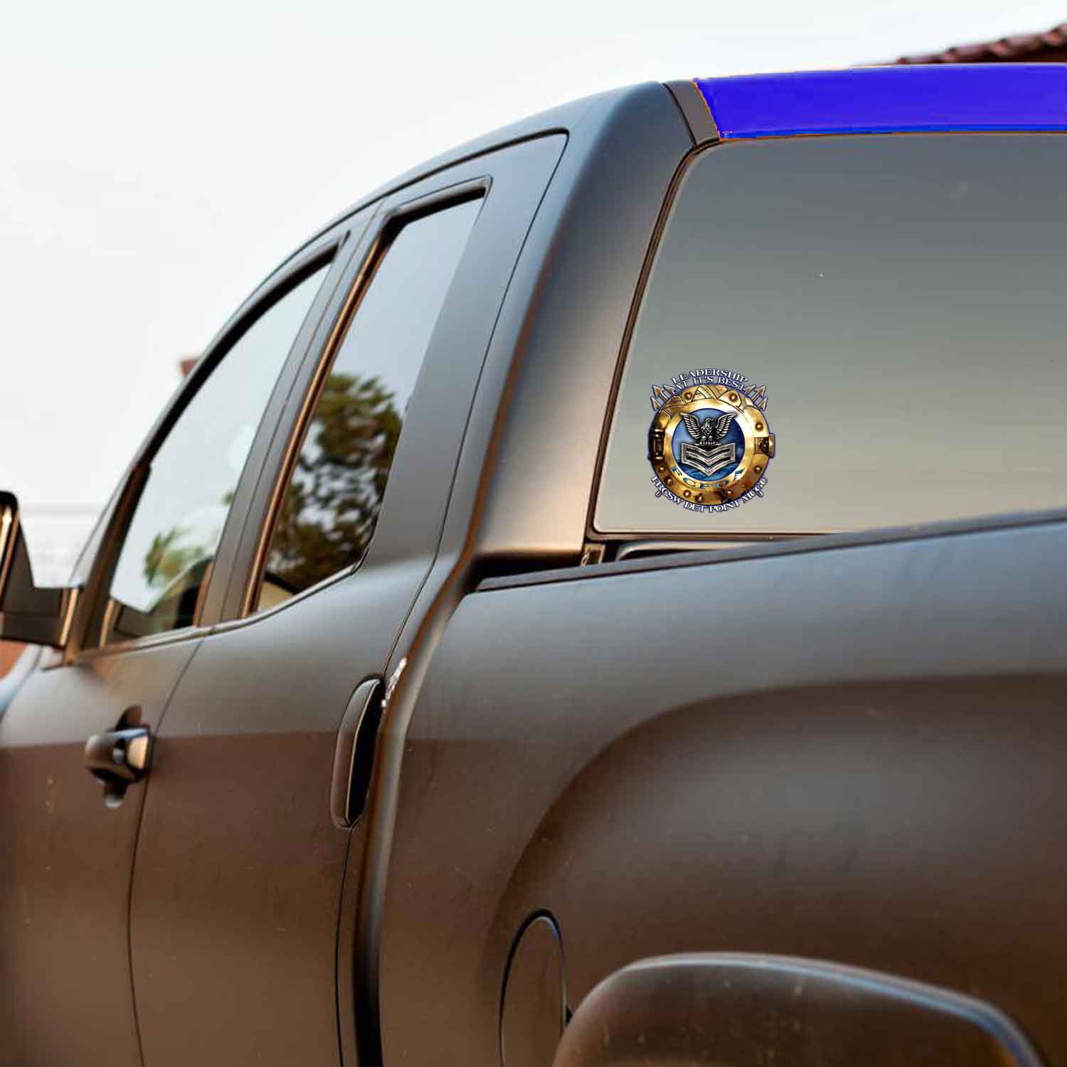 FRCSW Detachment Point Mugu FCPOA Leadership At Its Best Navy Military Veteran 3-18 Inch Custom Decal Sticker