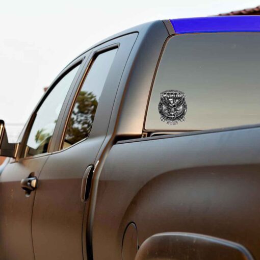 NOMI Academics FCPOA Leading From The Front Navy Military Veteran 3-18 Inch Custom Decal Sticker