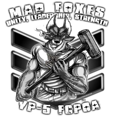 VP-5 Mad Foxes Unity Leadership Strength Navy Military Veteran 3-18 Inch Custom Decal Sticker