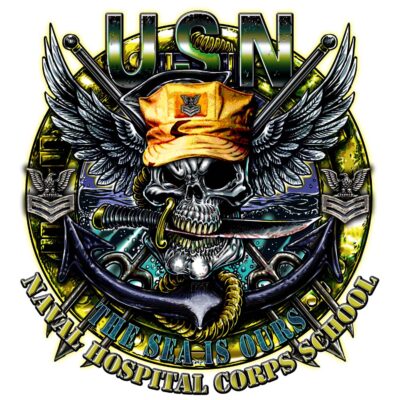 Naval Hospital Corps School The Sea Is Ours Navy Military Veteran 3-18 Inch Custom Decal Sticker