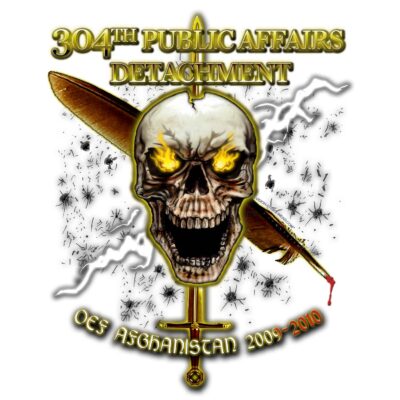 304th Public Affairs Detachment Army Veteran 3-18 Inch Custom Decal Sticker