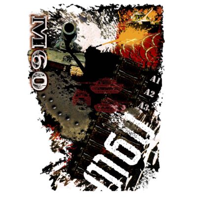 M 60 Patton Tank Army Veteran 3-18 Inch Custom Decal Sticker
