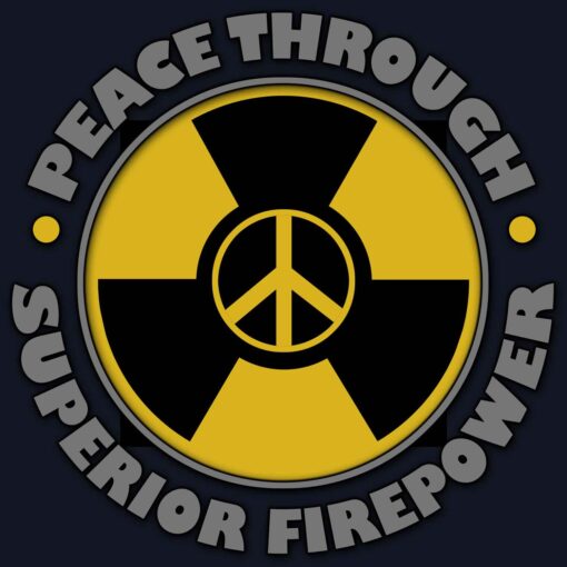 Peace Through Superior Firepower Military Veteran 3-18 Inch Custom Decal Sticker