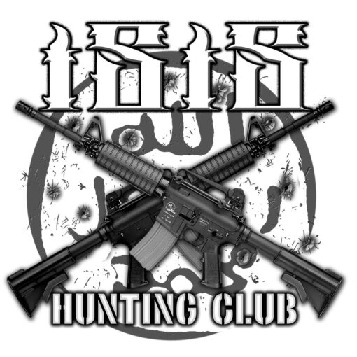 ISIS Hunting Club Active Duty Military Veteran 3-18 Inch Custom Decal Sticker