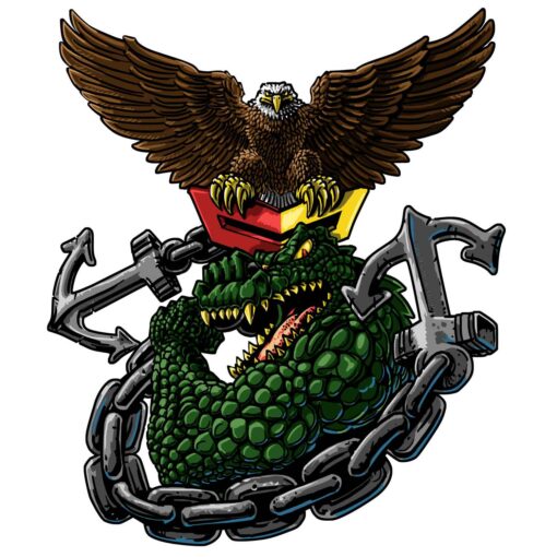 Gator Navy SCPOA Navy Military Veteran 3-18 Inch Custom Decal Sticker