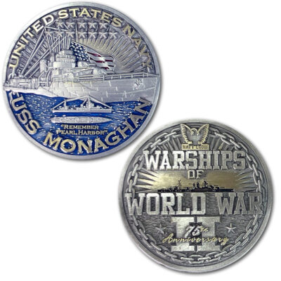 USS Monaghan DD-354 Destroyer Warships of World War 2 Collectible Military Challenge Coin