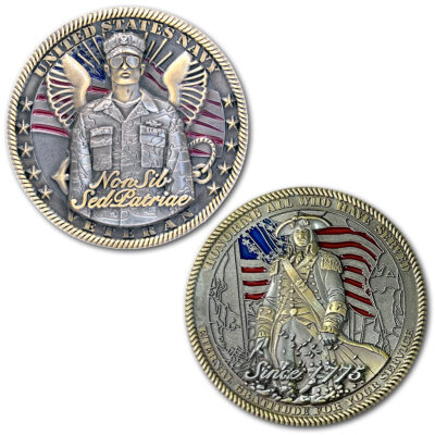 US Navy Veteran Military Challenge Coin