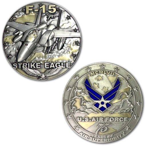 USAF F-15 Strike Eagle Veteran Air Force Collectible Challenge Coin