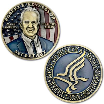 Secretary Robert F Kennedy Jr Make America Healthy Again Department Health Human Services Collectible Challenge Coin