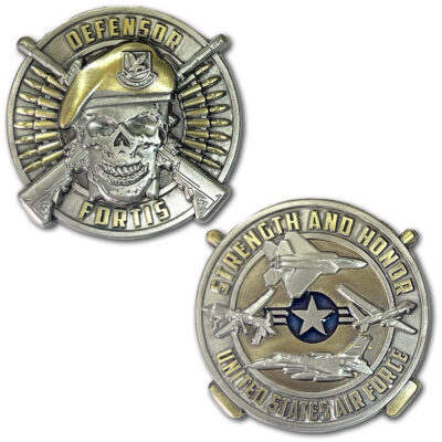 Security Forces Defensor Fortis Air Force Veteran Collectible Challenge Coin