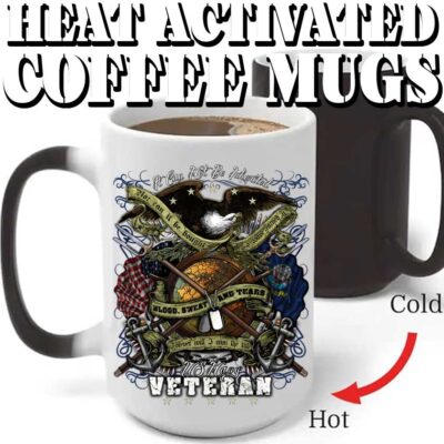 US Navy Heat Activated Coffee Mugs