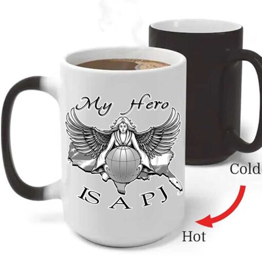 My Hero Is A PJ Pararescue Air Force Veteran 15 oz Ceramic Custom Heat-Activated Coffee Mug