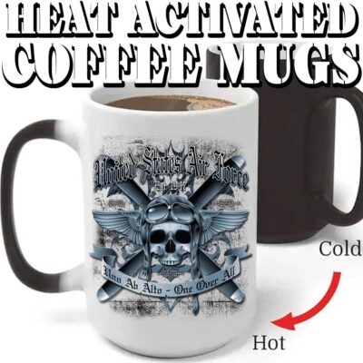 Air Force Heat Activated Coffee Mugs