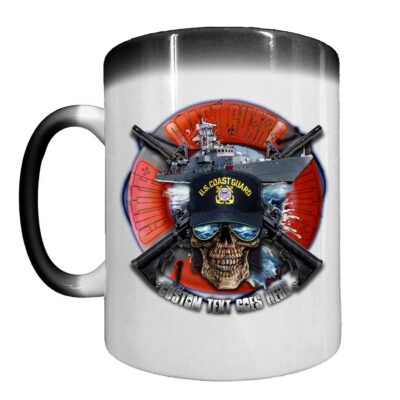 Cutter Service Semper Paratus Coast Guard Veteran Heat-Activated 15 oz Ceramic Custom Coffee Mug