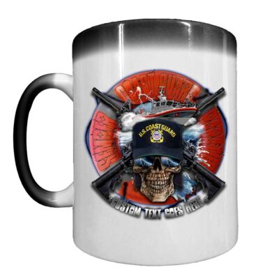 Safe Boat Semper Paratus Coast Guard Veteran Heat-Activated 15 oz Ceramic Custom Coffee Mug