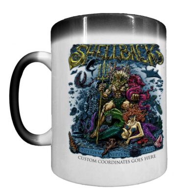 Shellback King Neptune's Court and Mermaid Veteran Heat-Activated 15 oz Ceramic Custom Coffee Mug