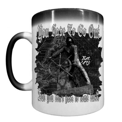 You Have to Go Out Est. 1623 Coast Guard Veteran Heat-Activated 15 oz Ceramic Custom Coffee Mug