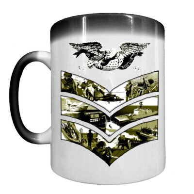 1st Class Petty Officer Rank Coast Guard Semper Paratus Veteran Heat-Activated 15 oz Ceramic Custom Coffee Mug