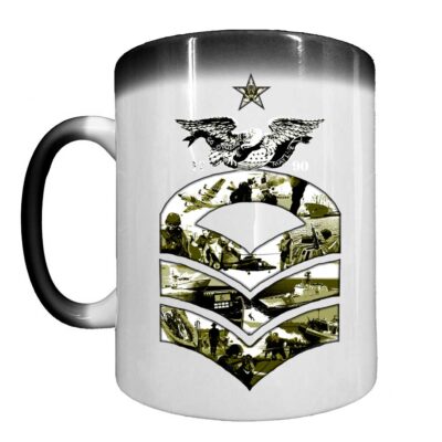 Senior Chief Petty Officer Rank Coast Guard Semper Paratus Veteran Heat-Activated 15 oz Ceramic Custom Coffee Mug
