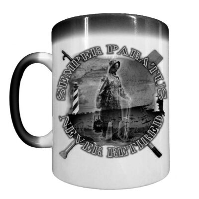 Never Retired Semper Paratus Coast Guard Veteran Heat-Activated 15 oz Ceramic Custom Coffee Mug