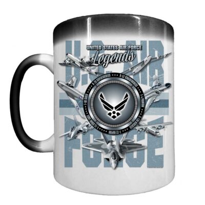 A-10 Thunderbolt Fairchild Air Force Veteran 15 oz Ceramic Custom Heat-Activated Coffee Mug