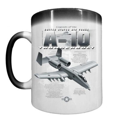 A-10 Thunderbolt Fairchild Air Force Veteran 15 oz Ceramic Custom Heat-Activated Coffee Mug