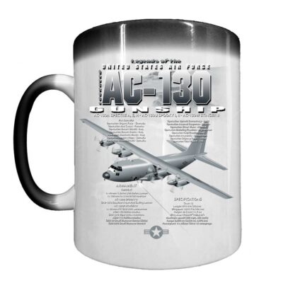 AC-130 Gunship Air Force Veteran 15 oz Ceramic Custom Heat-Activated Coffee Mug