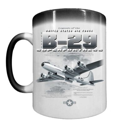 B-29 Superfortress Bomber Air Force Veteran 15 oz Ceramic Custom Heat-Activated Coffee Mug
