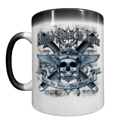 Uno Ab Alto One Above All Air Force Veteran 15 oz Ceramic Custom Heat-Activated Coffee Mug