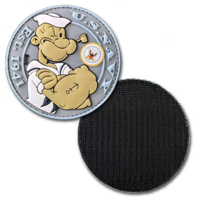 US Navy Popeye the Sailor Since 1941 3.75" Morale PVC Patch