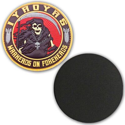 IYAOYAS Warheads On Foreheads Jolly Roger 3.5" Veteran Morale PVC Patch