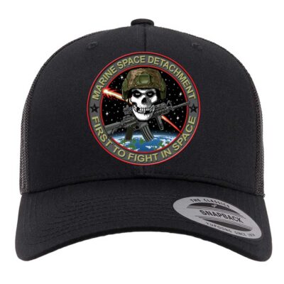 Space Marines First To Fight In Space Customizable Retro Trucker Cap