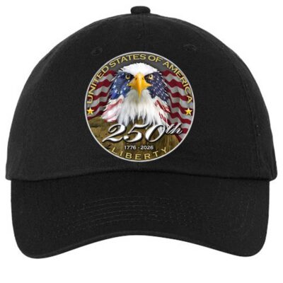 USA 250th Anniversary Patriotic Spirit of America United States Of America Customizable Seamless Relaxed Fit Cap