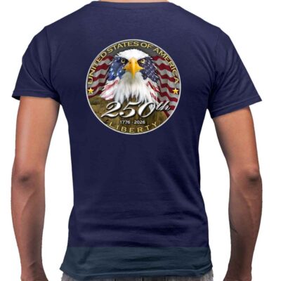 USA 250th Anniversary Patriotic Spirit of America United States Of America Military Men's Shirt