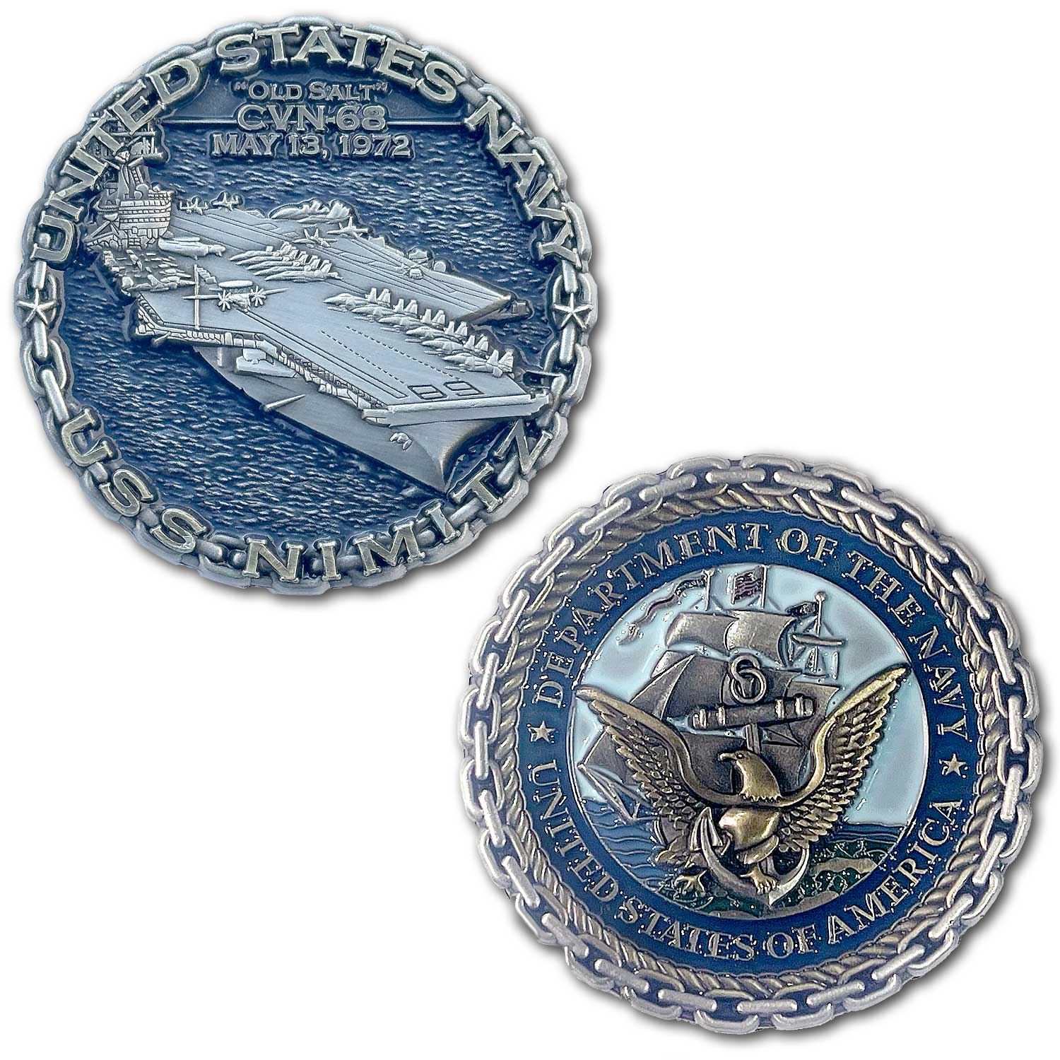 USS Nimitz CVN-68 US Navy Aircraft Carrier Collectible Challenge Coin