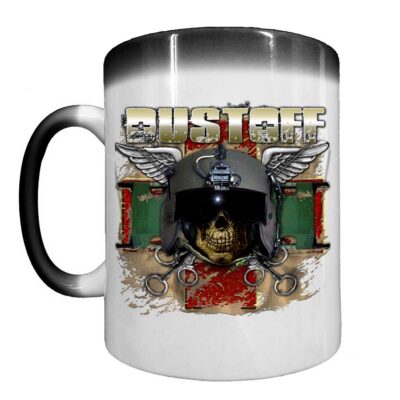 Dust Off Army Veteran 15oz Heat-Activated Ceramic Custom Coffee Mug