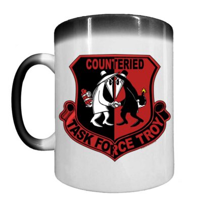 COUNTERIED Task Force Troy Army Veteran 15oz Heat-Activated Ceramic Custom Coffee Mug