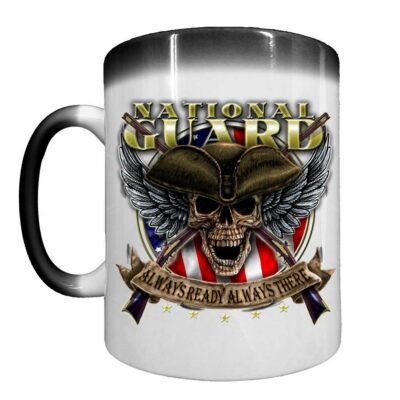 National Guard Always Ready Always There Army Veteran 15oz Heat-Activated Ceramic Custom Coffee Mug